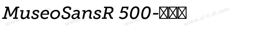 MuseoSansR 500字体转换
